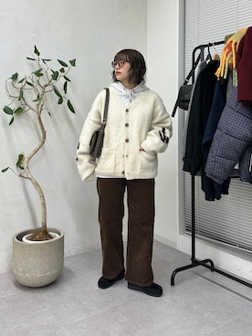 「アイテム（パーカー）」を使った、ヒジリさん（レディース・158cm・20代）の冬コーディネート