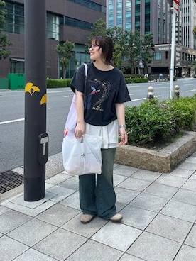 「アイテム（ワンピース）」を使った、ヒジリさん（レディース・158cm・20代）の夏コーディネート