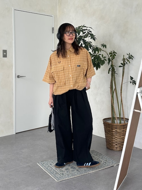 CPCM 冷感NCタックワイドパンツ　M ベージュ 冷感タックワイドパンツ（その他パンツ）｜CPCM（シーピー