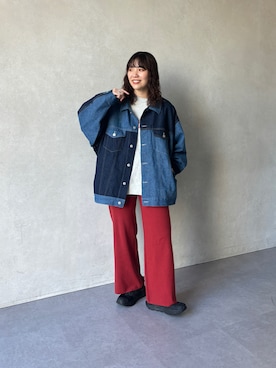 「冬コーデ、スニーカーコーデ」｜「アイテム（その他パンツ）」を使った、ヒジリさん（レディース・158cm）の冬コーディネート