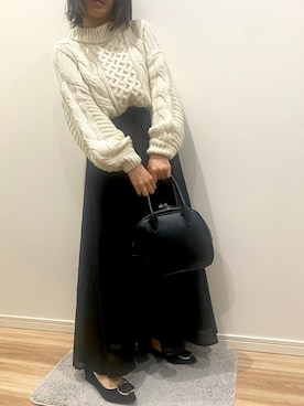 「JUNOAH」｜「アイテム（パンプス）」を使った、あおさん（レディース・153cm）の秋コーディネート