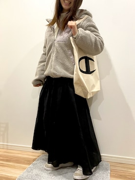 「JUNOAH」｜「アイテム（ジャケット/アウター）」を使った、あおさん（レディース・153cm）の秋コーディネート