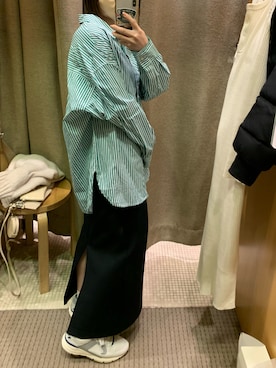 「CLAE（クレイ）のアイテム」を使った、メさん（レディース・157cm）の冬コーディネート