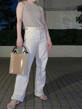 「BEAMS（ビームス）のアイテム（ピアス（両耳用））」を使った、メさん（レディース・156cm）の夏コーディネート