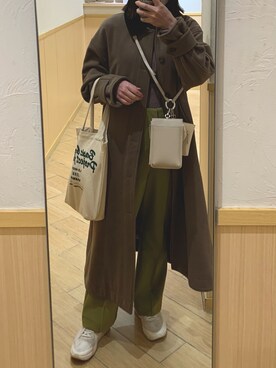 「BEAMS LIGHTS（ビームスライツ）のアイテム（その他アウター）」を使った、メさん（レディース・157cm）の冬コーディネート