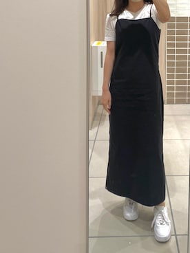 「NIKE（ナイキ）のナイキ エア フォース 1 PLT.AF.ORM ウィメンズシューズ / Nike Air Force 1 PLT.AF.ORM Women's Shoes＜22-29cm 展開＞（スニーカー）」を使った、メさん（レディース・157cm）の秋コーディネート