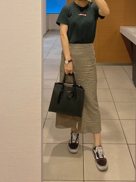 「ラップスカート」｜「アイテム（その他）」を使った、メさん（レディース・157cm）の秋コーディネート