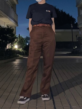 「MAISON KITSUNE」｜「アイテム（その他）」を使った、メさん（レディース・156cm）の秋コーディネート