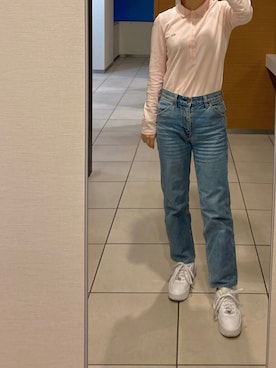 「LACOSTE」｜「アイテム（その他）」を使った、メさん（レディース・157cm）の冬コーディネート