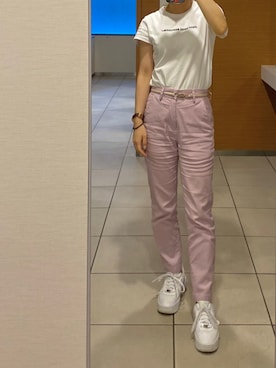 「NIKE（ナイキ）のナイキ エア フォース 1 PLT.AF.ORM ウィメンズシューズ / Nike Air Force 1 PLT.AF.ORM Women's Shoes＜22-29cm 展開＞（スニーカー）」を使った、メさん（レディース・157cm）の秋コーディネート