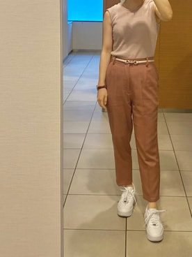 「NIKE（ナイキ）のナイキ エア フォース 1 PLT.AF.ORM ウィメンズシューズ / Nike Air Force 1 PLT.AF.ORM Women's Shoes＜22-29cm 展開＞（スニーカー）」を使った、メさん（レディース・157cm）の夏コーディネート