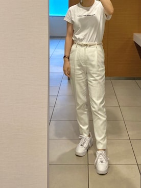 「NIKE（ナイキ）のナイキ エア フォース 1 PLT.AF.ORM ウィメンズシューズ / Nike Air Force 1 PLT.AF.ORM Women's Shoes＜22-29cm 展開＞（スニーカー）」を使った、メさん（レディース・157cm）の夏コーディネート