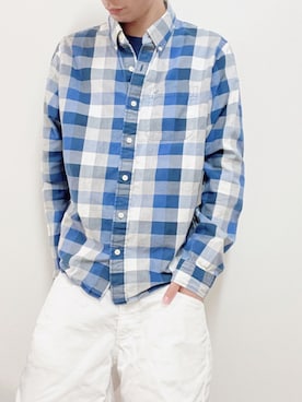 「Abercrombie&Fitch（アバークロンビーアンドフィッチ）のアイテム（シャツ/ブラウス）」を使った、shuheiさん（メンズ・175cm）の夏コーディネート