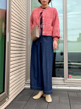 「URBAN RESEARCH Sonny Label（アーバンリサーチサニーレーベル）のアイテム（オールインワン・サロペット）」を使った、🍭ᗰ𝕚__ℕ𝕒  🍭さん（レディース・164cm）の秋コーディネート