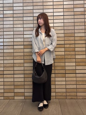 「russet（ラシット）のアイテム（ショルダーバッグ）」を使った、namiさん（レディース・158cm）の秋コーディネート