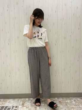 haruさんの「お花とつぼみの刺繍付け襟」を使ったコーディネート