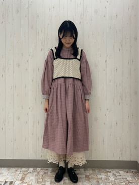 「アイテム（ドレスシューズ）」を使った、haruさん（レディース・170cm）の冬コーディネート