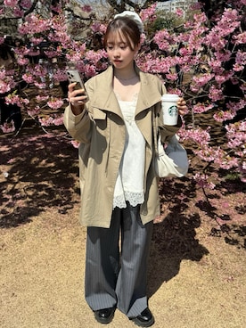 「KBF（ケイビーエフ）のアイテム」を使った、mayaさん（レディース・155cm）の春コーディネート