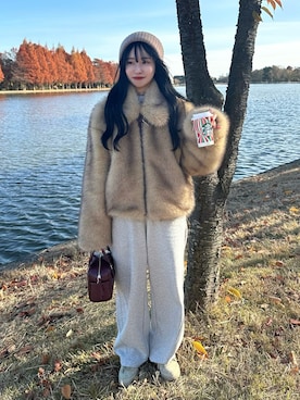 「アイテム（その他アウター）」を使った、mayaさん（レディース・155cm）の秋コーディネート