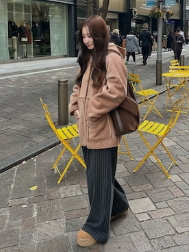 「THE YOn（ザヨン）のアイテム」を使った、mayaさん（レディース・155cm）の冬コーディネート