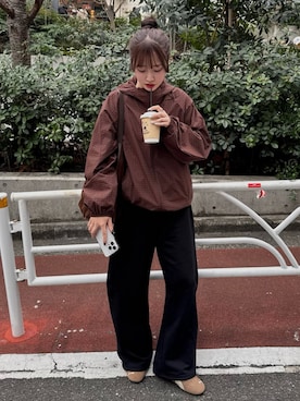 「GRL（グレイル）のアイテム（パンツ）」を使った、mayaさん（レディース・155cm）の春コーディネート