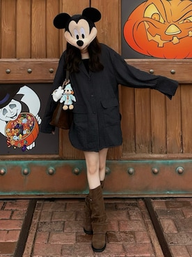「GIUNON（ジウノン）のアイテム」を使った、mayaさん（レディース・155cm）の秋コーディネート