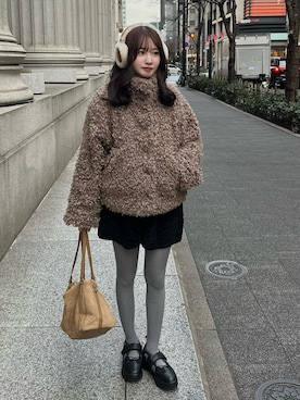 「UGG（アグ）のアイテム」を使った、mayaさん（レディース・155cm）の冬コーディネート