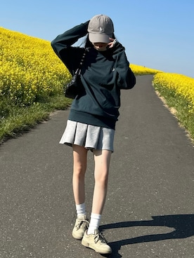 「FRED PERRY（フレッドペリー）のアイテム」を使った、mayaさん（レディース・155cm）の春コーディネート