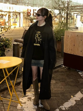 「アイテム（テーラードジャケット）」を使った、mayaさん（レディース・155cm）の冬コーディネート