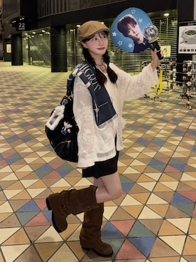 「JEANASIS（ジーナシス）のアイテム」を使った、mayaさん（レディース・155cm）の秋コーディネート