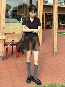 「GU（ジーユー）のアイテム」を使った、mayaさん（レディース・155cm）の夏コーディネート