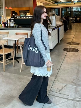 「&. NOSTALGIA（アンドドットノスタルジア）のアイテム」を使った、mayaさん（レディース・155cm）の冬コーディネート