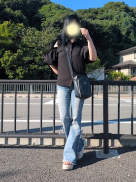 「RANDA（ランダ）のアイテム」を使った、美月さん（レディース・151cm）の夏コーディネート