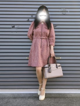 「アイテム（パンプス）」を使った、美月さん（レディース・151cm）の秋コーディネート
