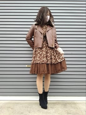 美月さん（レディース・151cm）の冬コーディネート