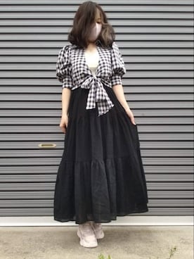 美月さん（レディース・151cm）の春コーディネート