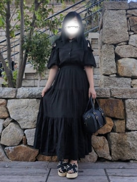 「Heather（ヘザー）のアイテム」を使った、美月さん（レディース・151cm）の秋コーディネート