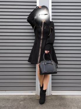 「MAJESTIC LEGON（マジェスティックレゴン）のアイテム」を使った、美月さん（レディース・151cm）の秋コーディネート