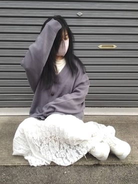 「Honeys（ハニーズ）のアイテム」を使った、美月さん（レディース・151cm）の春コーディネート