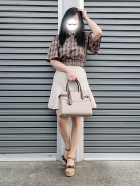 「one after another NICE CLAUP（ワンアフターアナザーナイスクラップ）のアイテム」を使った、美月さん（レディース・151cm）の夏コーディネート