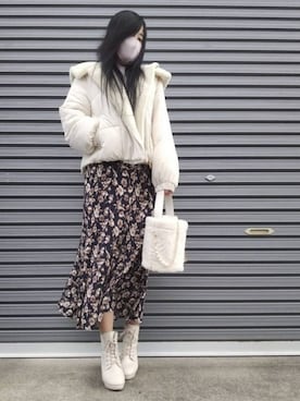 美月さん（レディース・151cm）の冬コーディネート