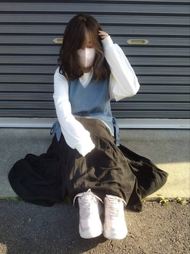 美月さん（レディース・151cm）の春コーディネート