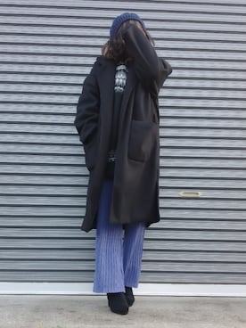 「SETUP7（セットアップセブン）のアイテム（ジャケット/アウター）」を使った、美月さん（レディース・151cm）の冬コーディネート