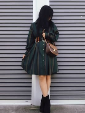 「LODISPOTTO（ロディスポット）のアイテム」を使った、美月さん（レディース・151cm）の秋コーディネート