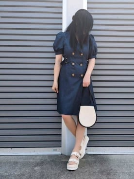 「NOMAE（ノーマエ）のアイテム」を使った、美月さん（レディース・151cm）の夏コーディネート