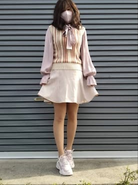 美月さん(レディース・151cm)の春コーディネート