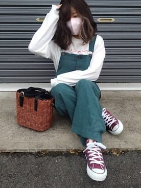 美月さん（レディース・151cm）の春コーディネート