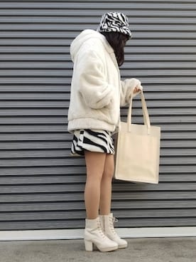 美月さん(レディース・151cm)の冬コーディネート