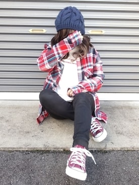 「MOERY（モエリー）のアイテム」を使った、美月さん（レディース・151cm）の秋コーディネート