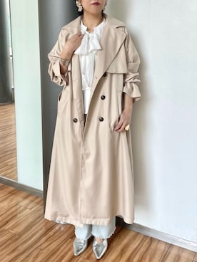 「春服デビュー宣言」｜「アイテム（ジャケット/アウター）」を使った、maicoさん（レディース・156cm）の春コーディネート